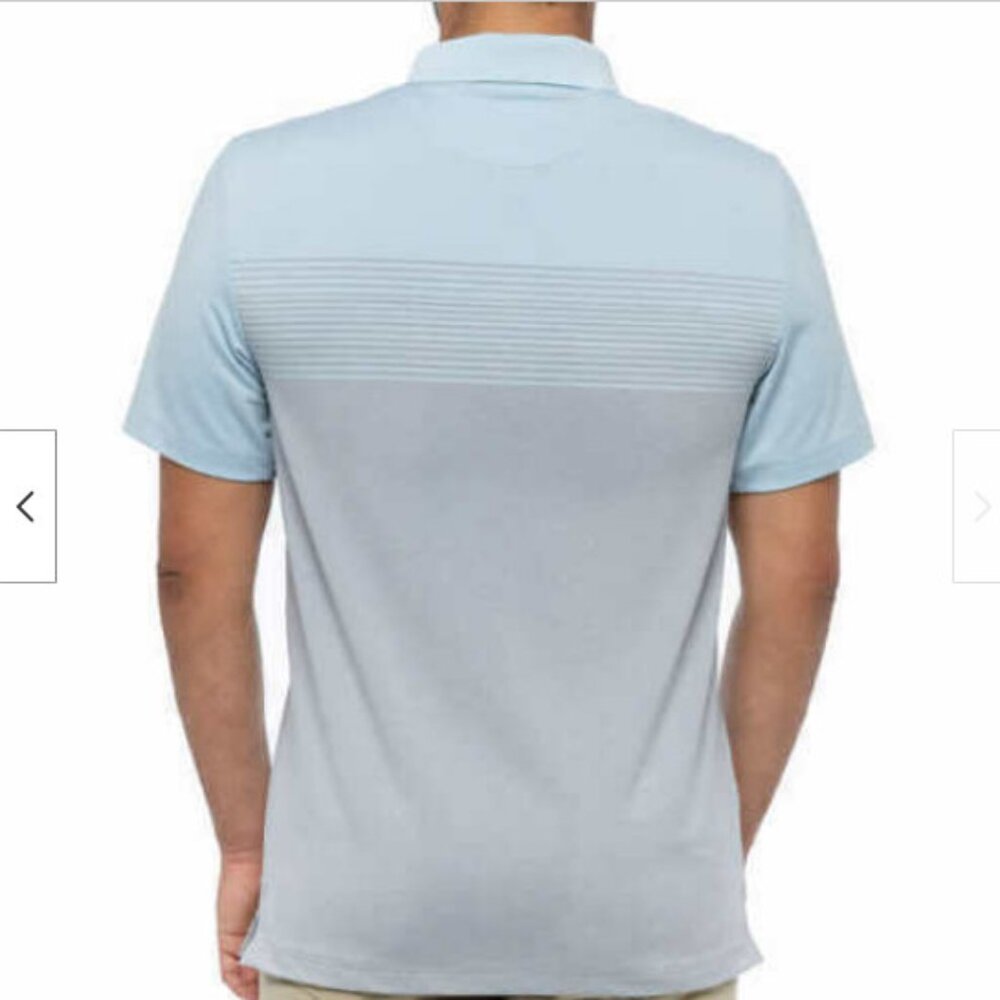 Kirkland Signature mens Performance Polo Shirt Short Sleeve (Light blue,Small) - Picture 2 of 2